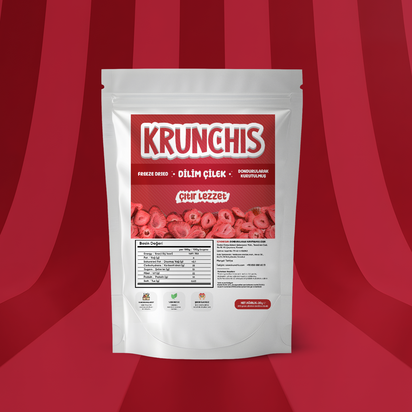 Çıtır Dilim Çilek