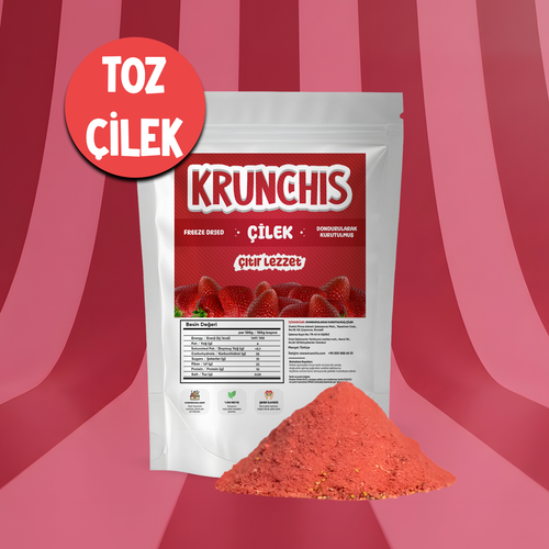 Freeze Dried Toz Çilek - Toptan Paket